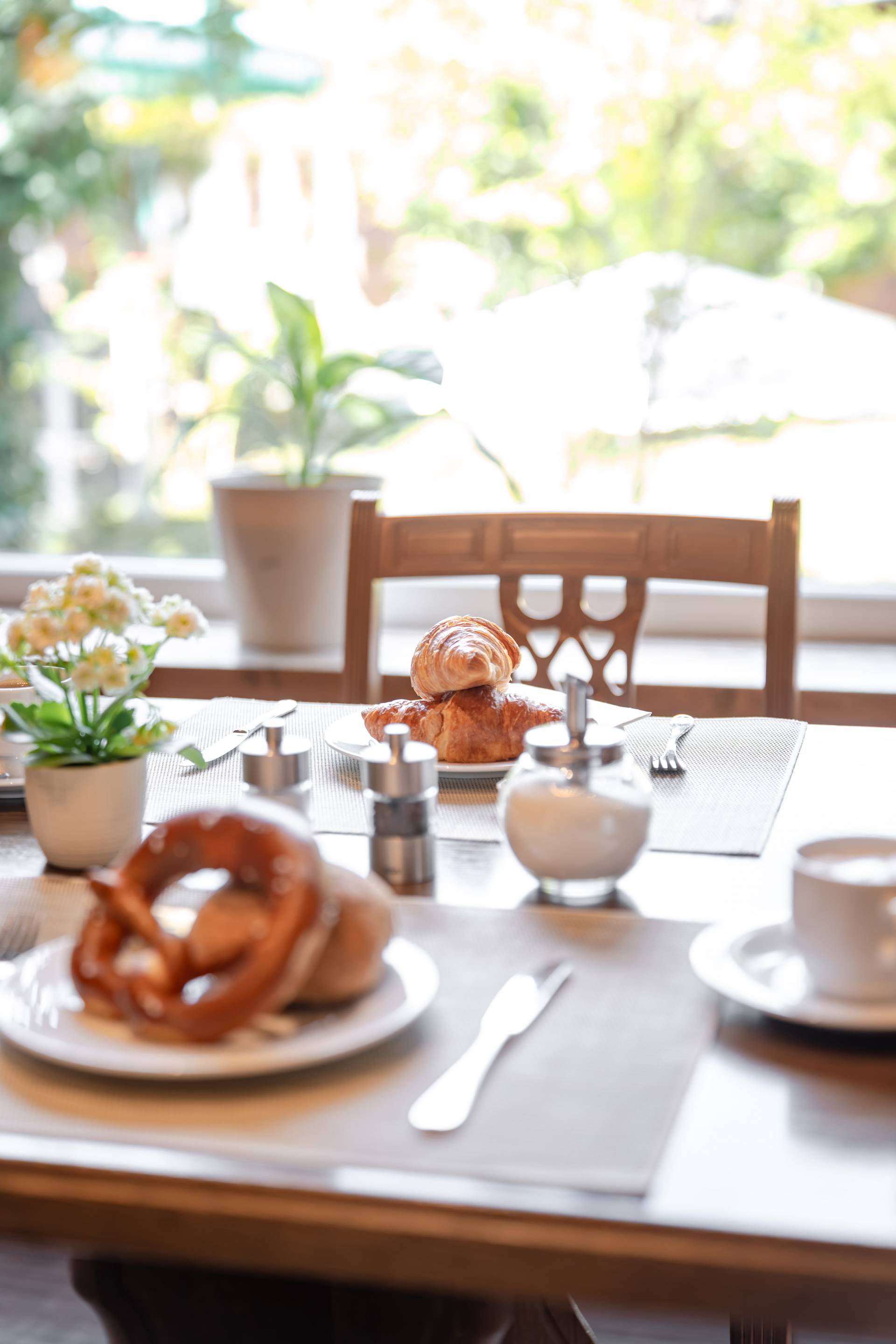 Brezeln und Croissants im Hotel LA GAP